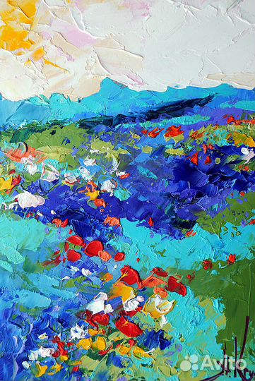 Авторская картина пейзаж Картина с природой 20х15