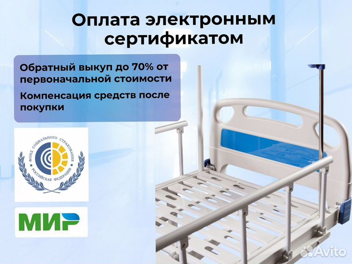 Медицинская кровать функциональная