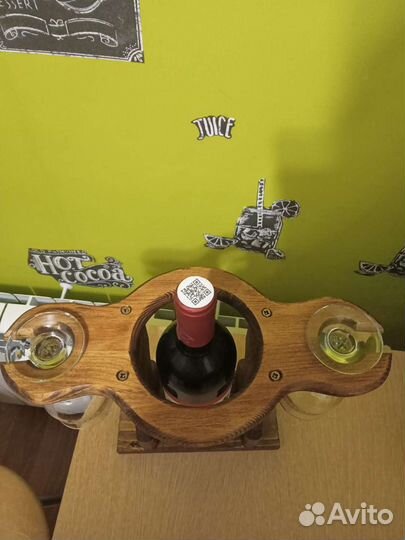 Подставка для вина и бокалов