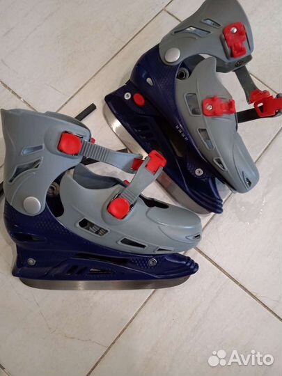 Коньки хоккейные детские раздвижные 34-37 р