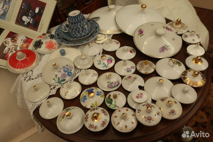 Крышки фарфоровые для чайников СССР