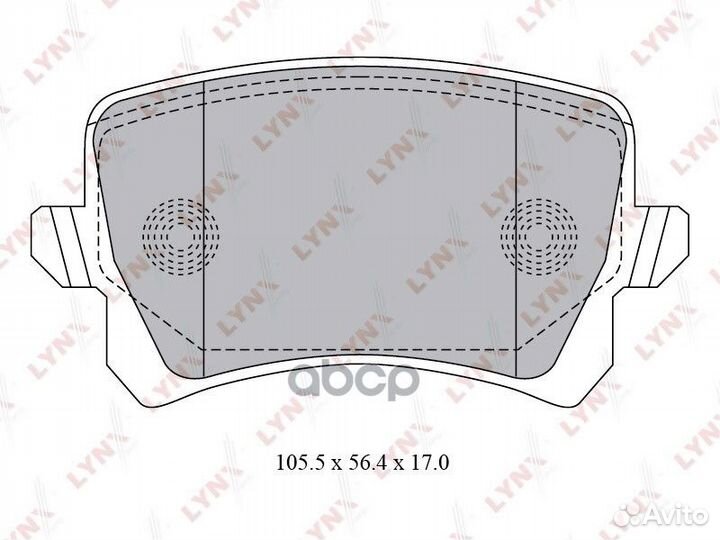 BD-8030 Колодки тормозные lynxauto BD-8030 lynx