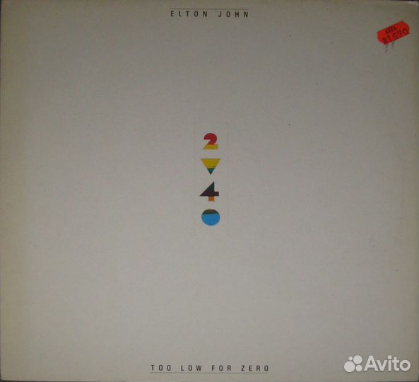 LP Elton John – Too Low For Zero - 1983 Germany