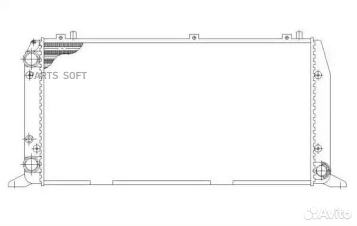 Радиатор Audi 80 1.6-1.9TDi 86-96