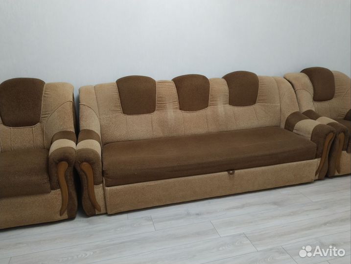 Диван и 2 кресла бу