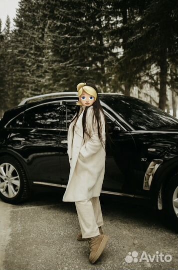 Искусственная шуба белая