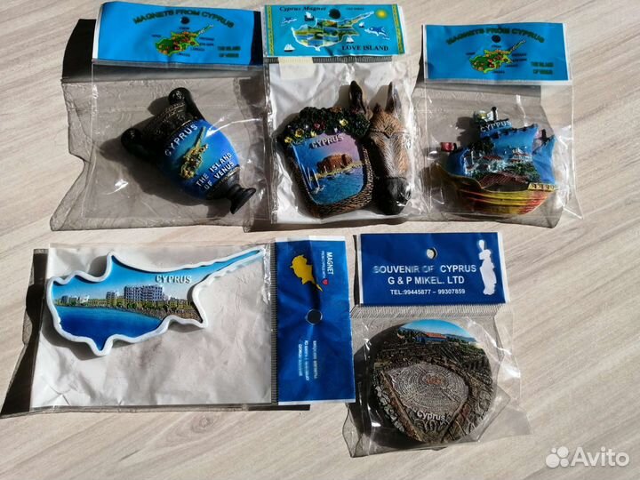 Магниты сувенирные с Кипра новые