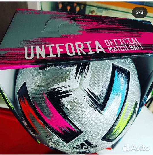 Футбольный мяч adidas uniforia euro 2020 fifa pro
