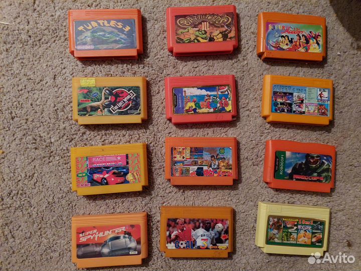 Картриджи и платы денди