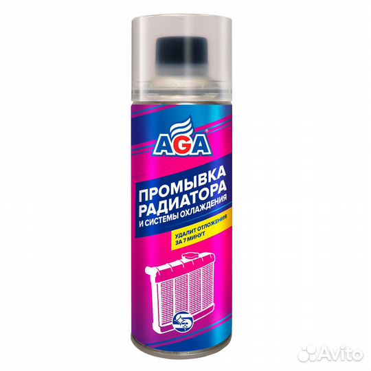 AGA промывка радиатора и системы охлаждения 335мл