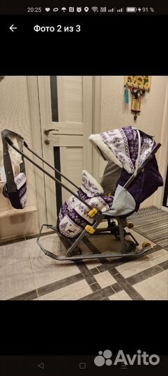 Детские санки коляска бу