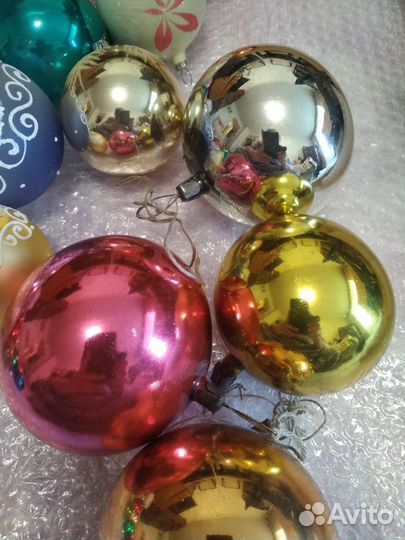 Елочные игрушки СССР и ГДР большие шары