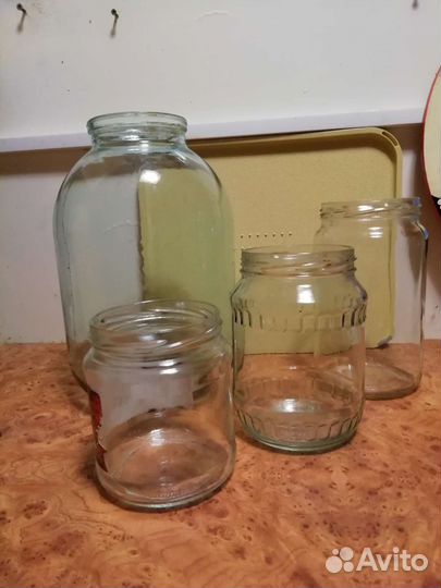 Банки, разные. 3 литра, 1 литр, 0.5 литра