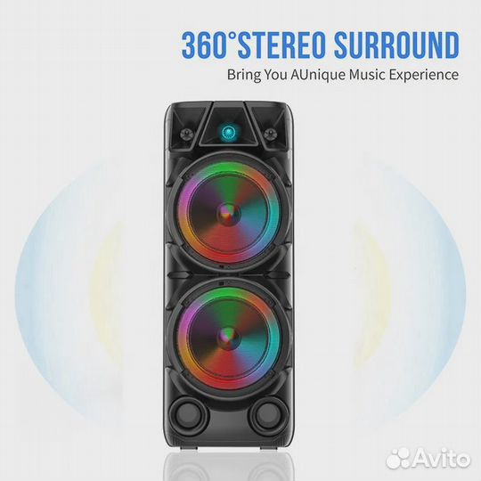 Мощная портативная колонка Zqs 8210