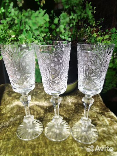 Фужеры хрустальные высокие СССР