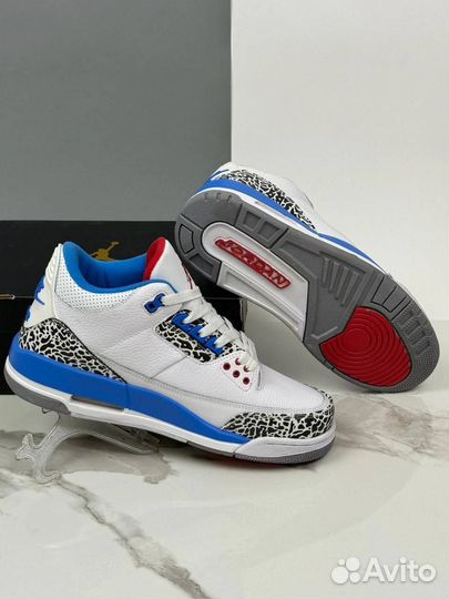Кроссовки Jordan 3 Retro True Blue