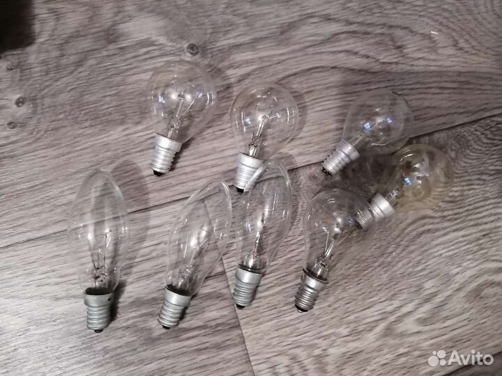 Лампы накаливания цоколь е14 (цена за все)