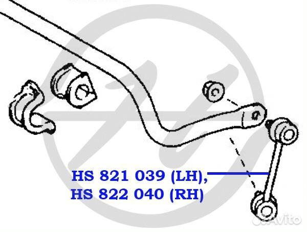 Тяга стабилизатора задней подвески, правая