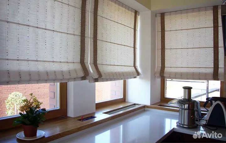 Рулонные жалюзи римские шторы