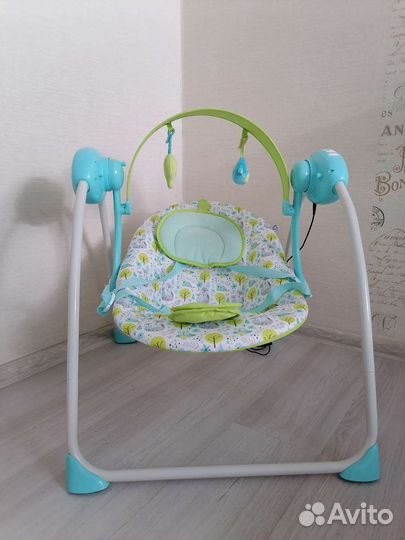 Детские электронные качели шезлонг