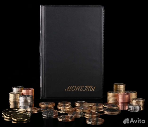 Альбом для монет / кляссер (72 ячейки)