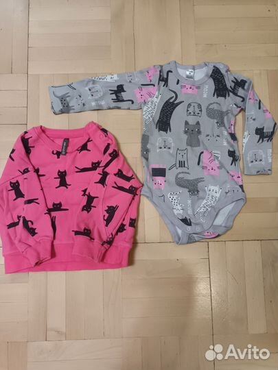 Джемпер кофта 86, 98 и боди 86 crockid