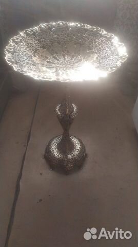 Напольная бронзовая ваза для фруктов