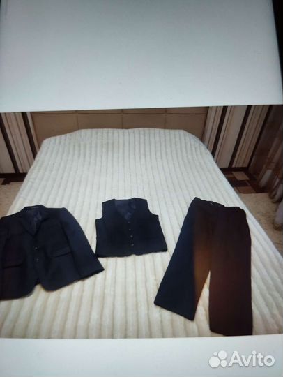 Школьный костюм для мальчика серый 140