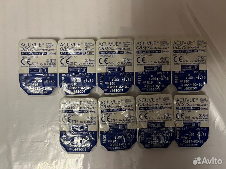 Линзы контактные acuvue oasys 1 day