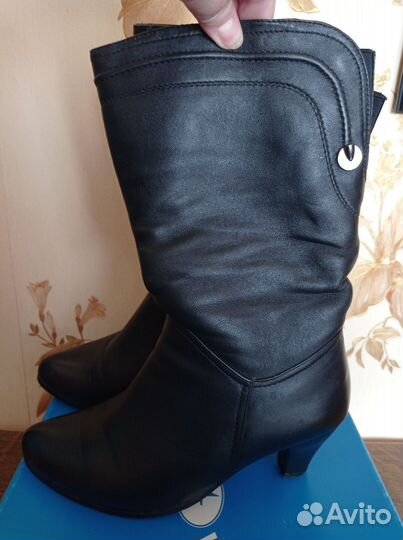 Сапоги женские натуральная кожа 38