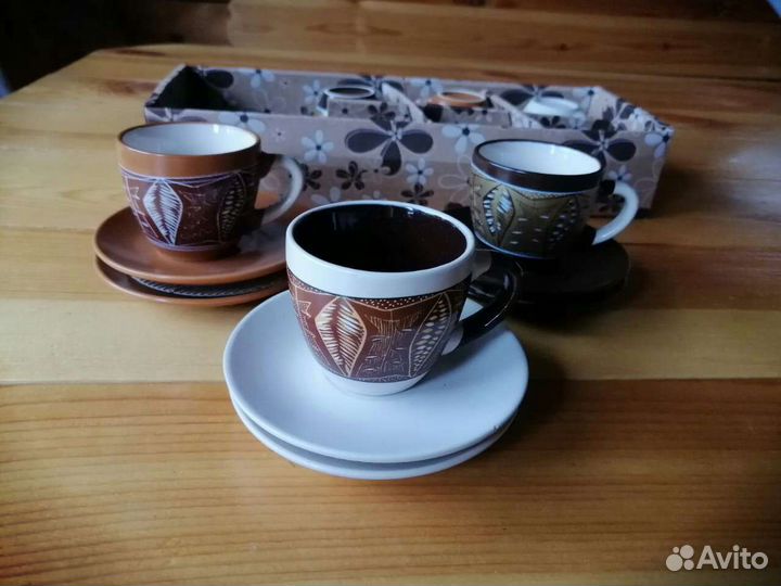Кофейный набор 12 предметов керамика