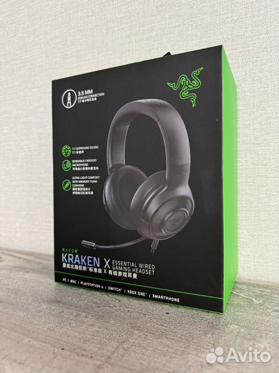 Игровые наушники Razer Kraken X