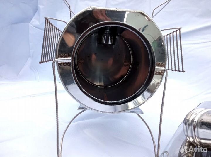 Печь буржуйка Кабанчик на 15 л. с решетками