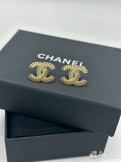 Серьги chanel