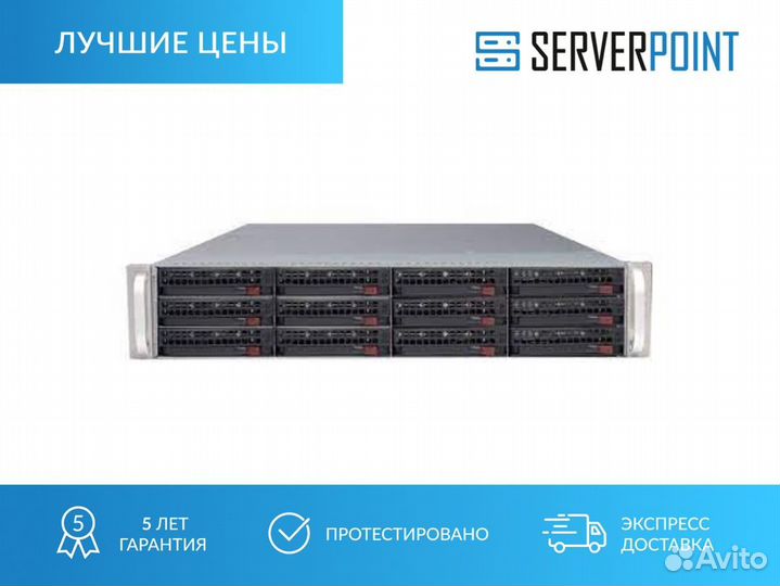 Серверная платформа Supermicro 12LFF 6028R-E1CR12L