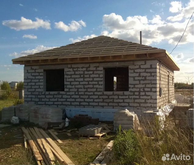 Строительство. Кровля, фундамент, дом, забор