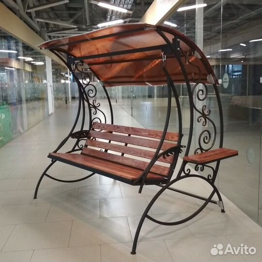 Садовые качели кованые