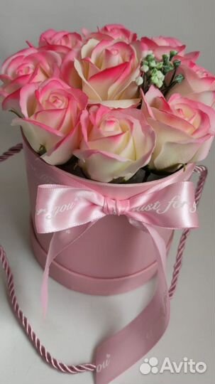Букет из мыльных роз