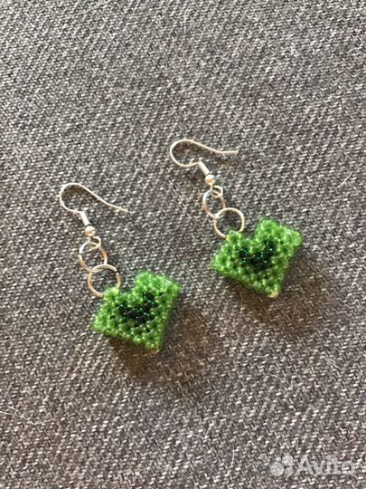 Сережки из бисера