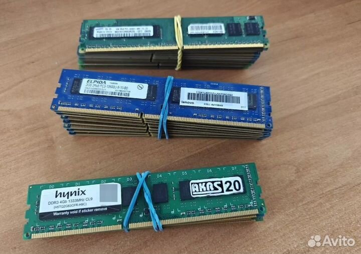 Оперативная память DDR1 DDR2 DDR3 DDR4