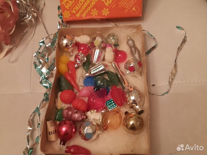 Набор елочных игрушек СССР малютка
