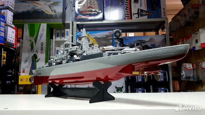 Радиоуправляемый корабль Heng Tai линкор Бисмарк