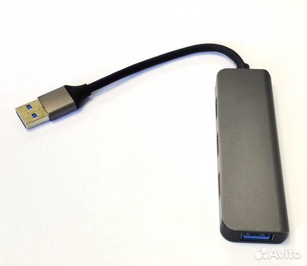 USB 3.0 HUB 4порта Металлический корпус