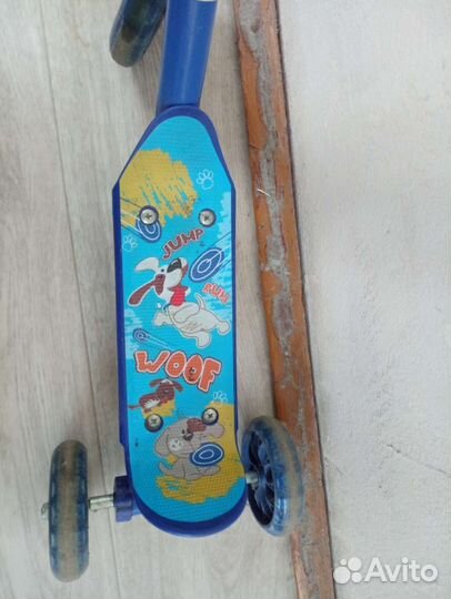 Самокат детский трехколесный бу