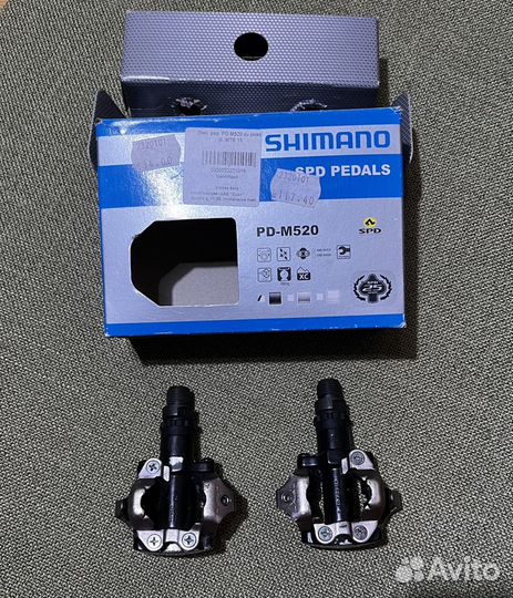 Контактные педали shimano m520