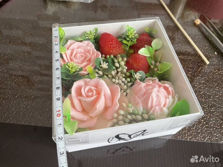 Вечный букет подарок из мыла ручной работы