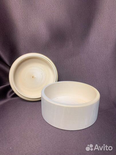 Шкатулка круглая