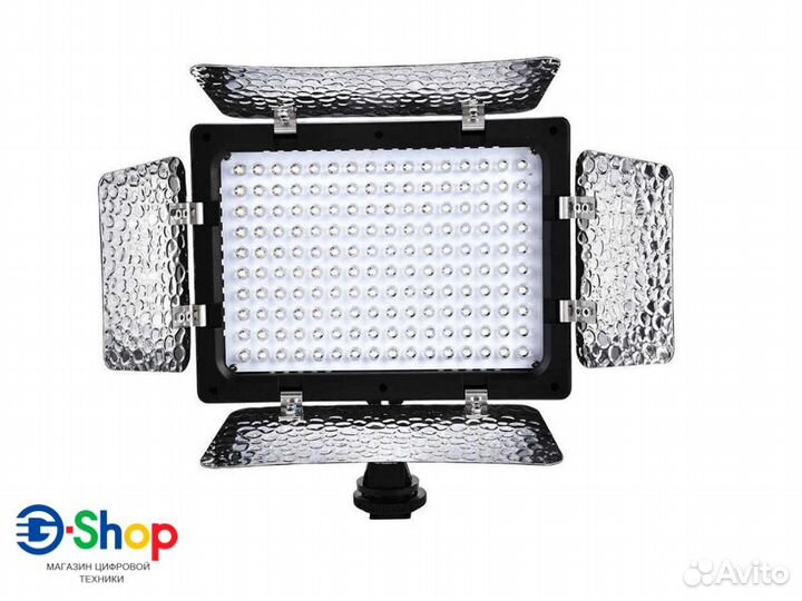 Накамерный видеосвет W160 LED со шторками