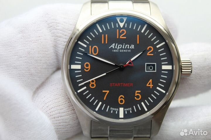 Часы мужские Alpina Startimer Pilot AL-240N4S6B об