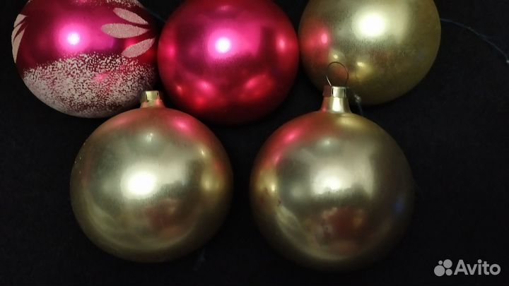Набор елочных шаров СССР